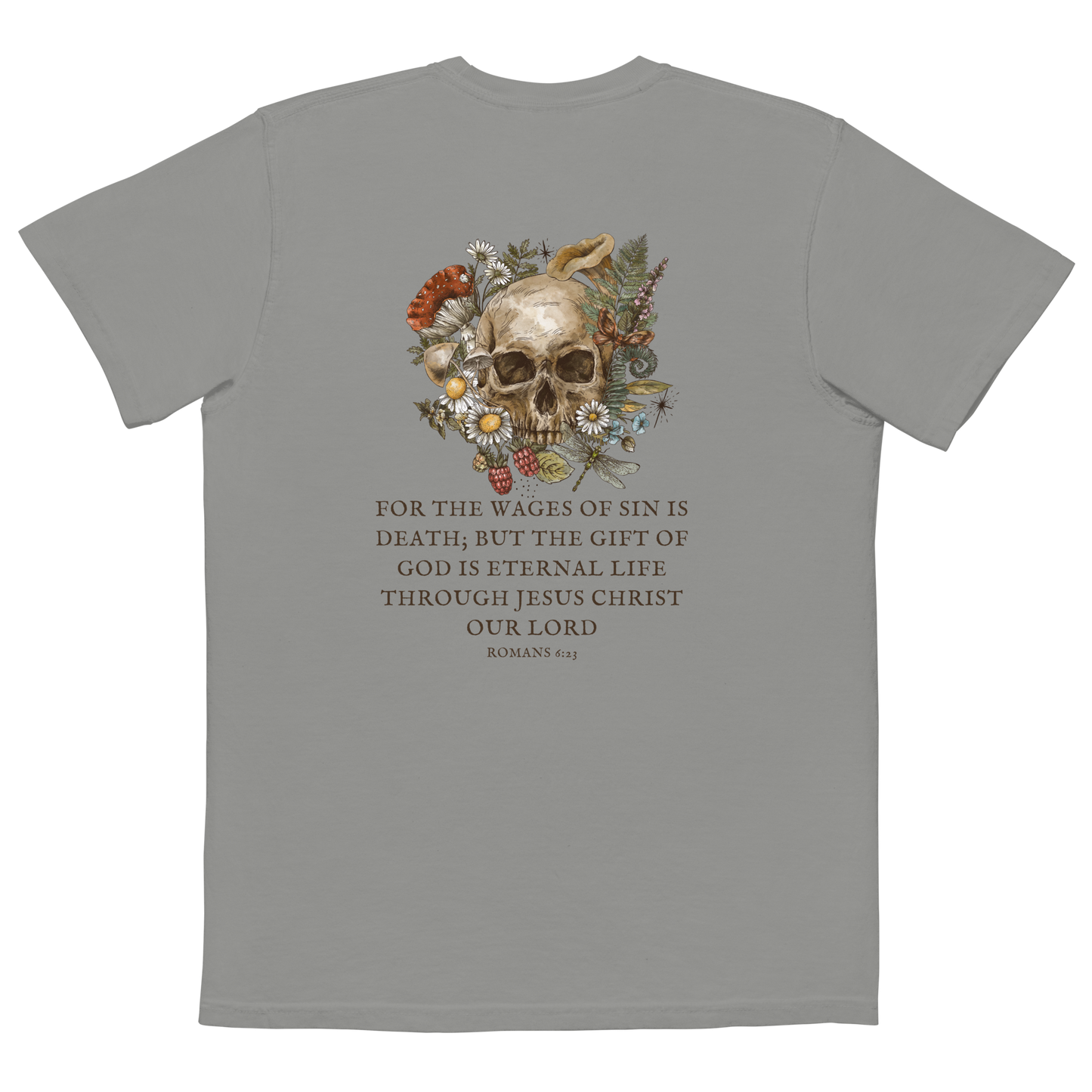 Eternal Life Skull Unisex garment-dyed pocket t-shirt