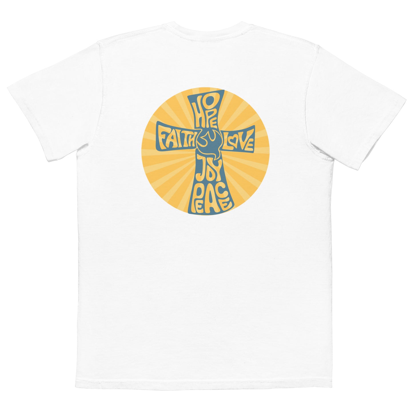 Faith Hope Love Unisex garment-dyed pocket t-shirt